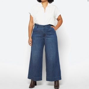 NYDJ Wide Leg Denim Trouser